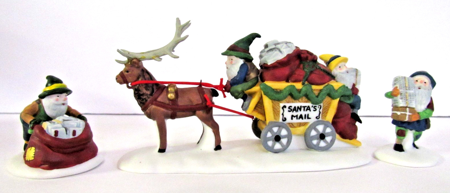 DEPT 56 “LETTERS FOR SANTA” ~ (SET OF 3) ~ *** NORTH POLE VILLAGE ***