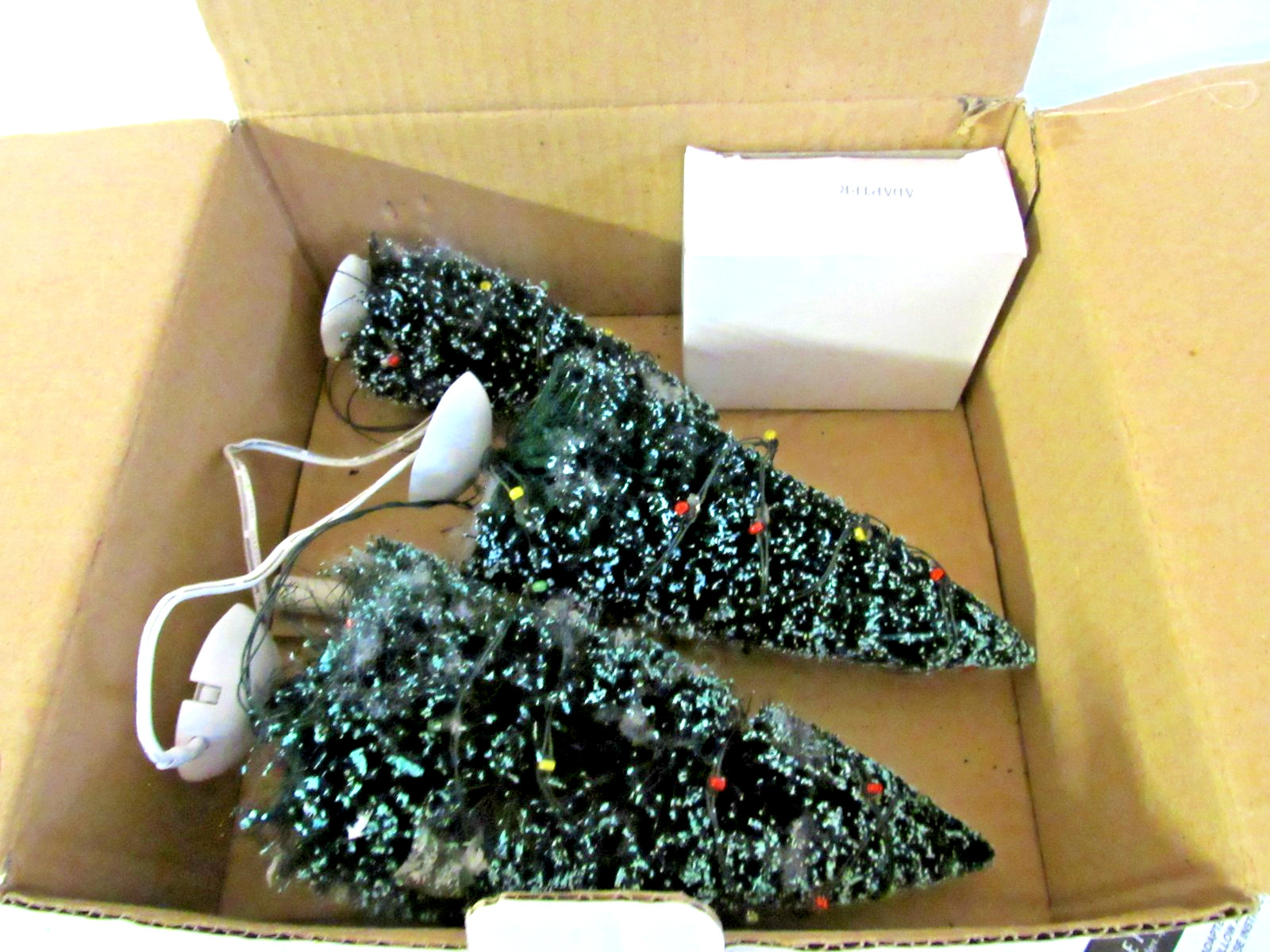 DEPT 56 “TWINKLING LIT TREES” ~ (SET OF 3) ~ *** BATTERY OPERATED ***