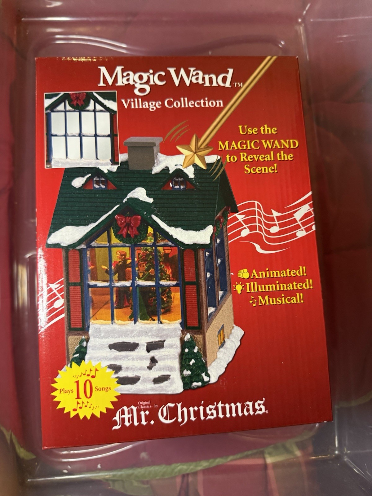 NEW Mr. Christmas MAGIC WAND VILLAGE COLLECTION Plays 10 Songs lights Dance Hall