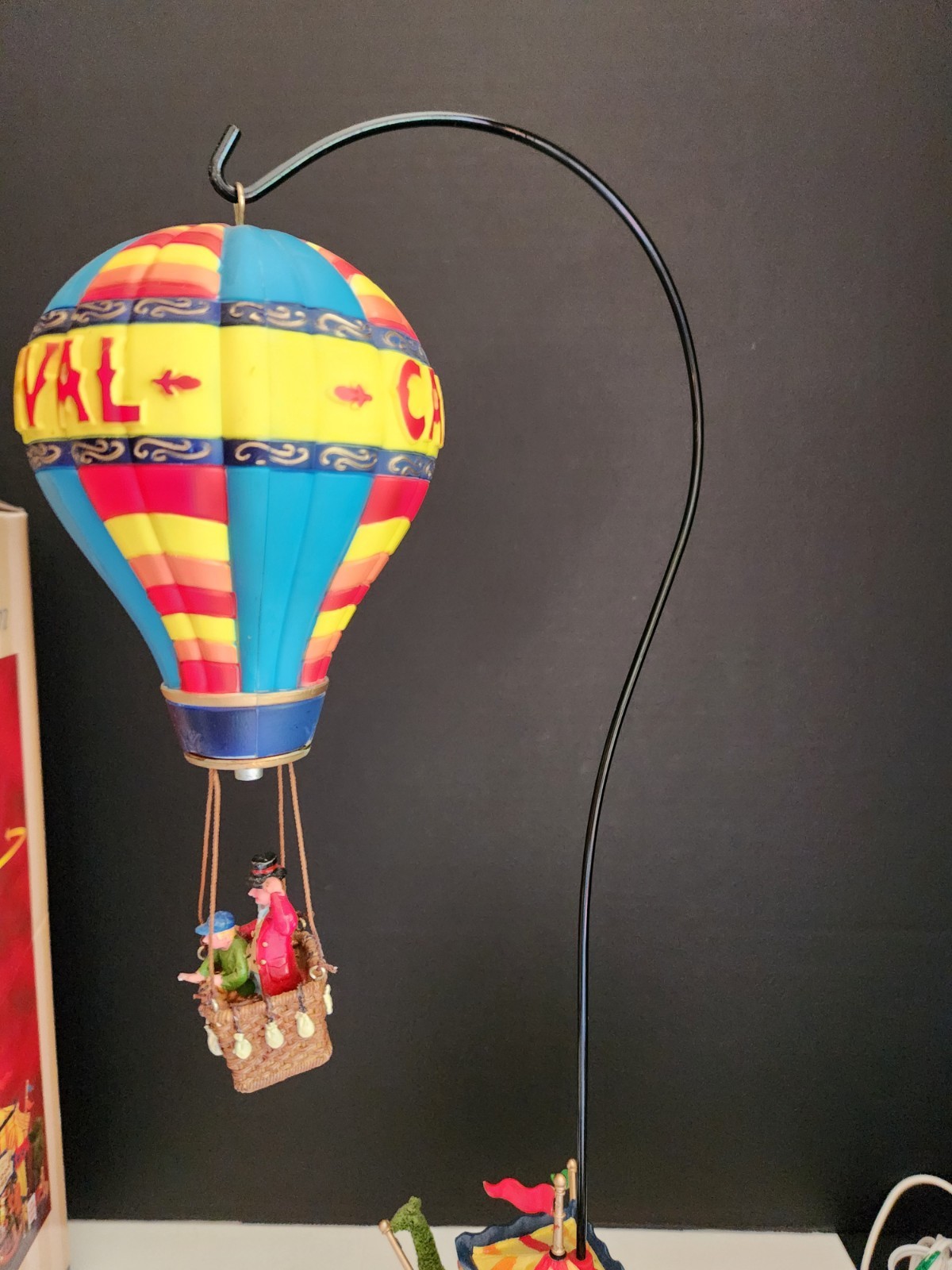 Vtg Lemax 2006 Village Balloon Rides Carnival Circus Lighted Moves 644916 W/Box