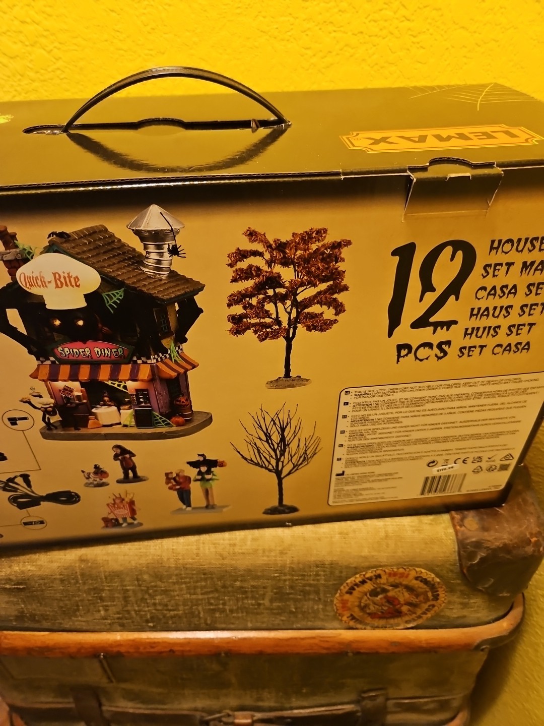 Lemax Spooky Town Halloween Quick Bite Spider Diner New In Box