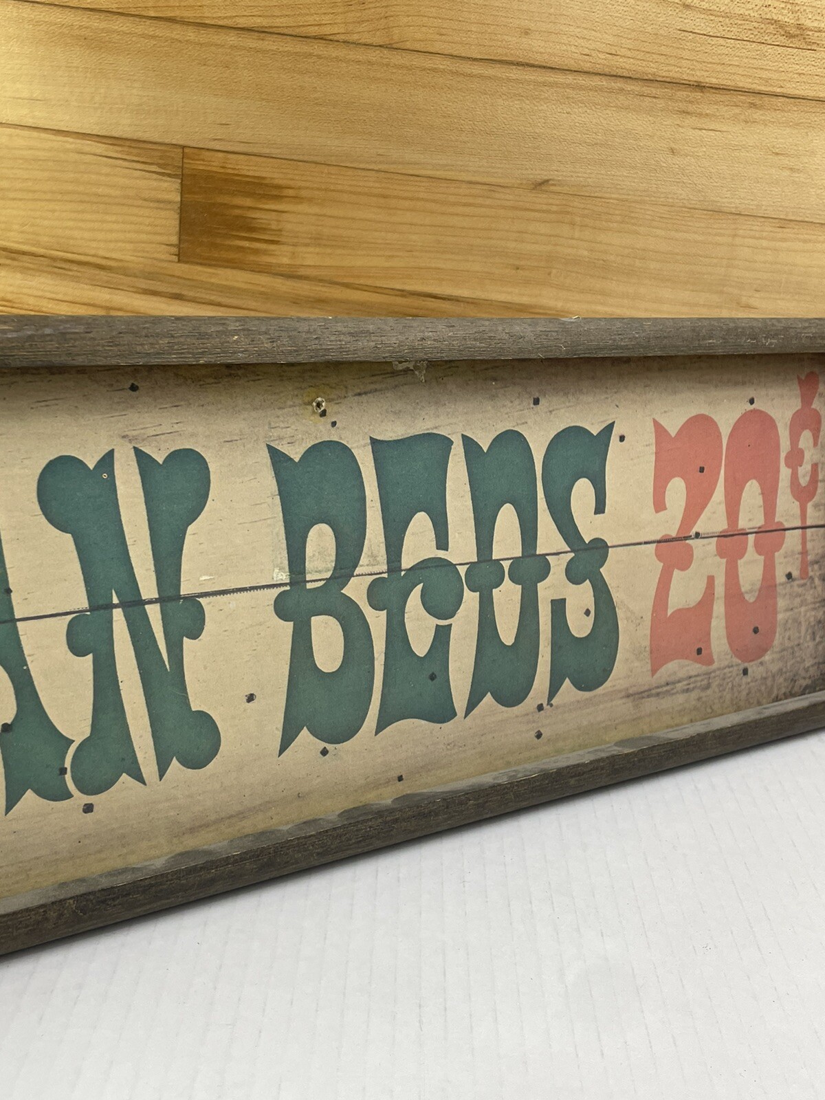 Clean Beds 20cent Painted Board WOOD SIGN PLAQUE