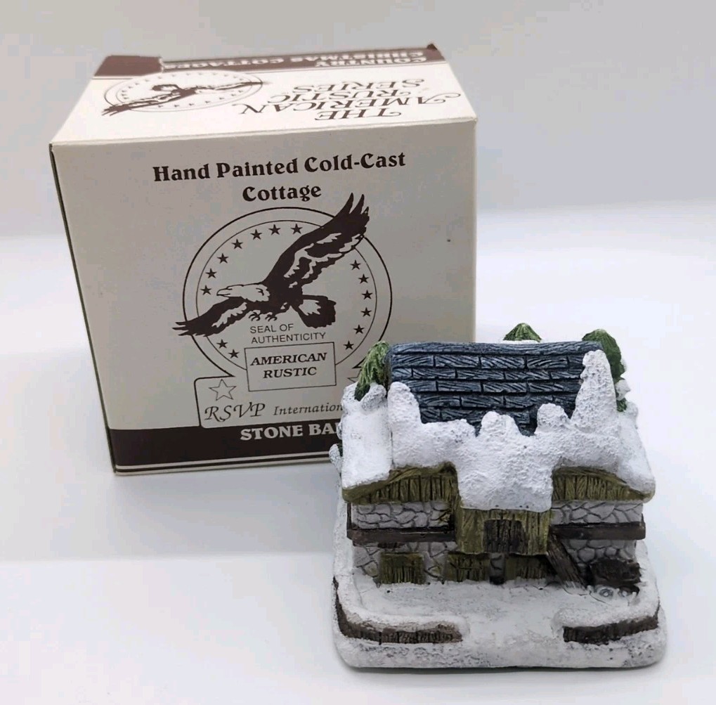 VTG 1989 The American Rustic Series: Country Christmas Cottage – Stone Barn