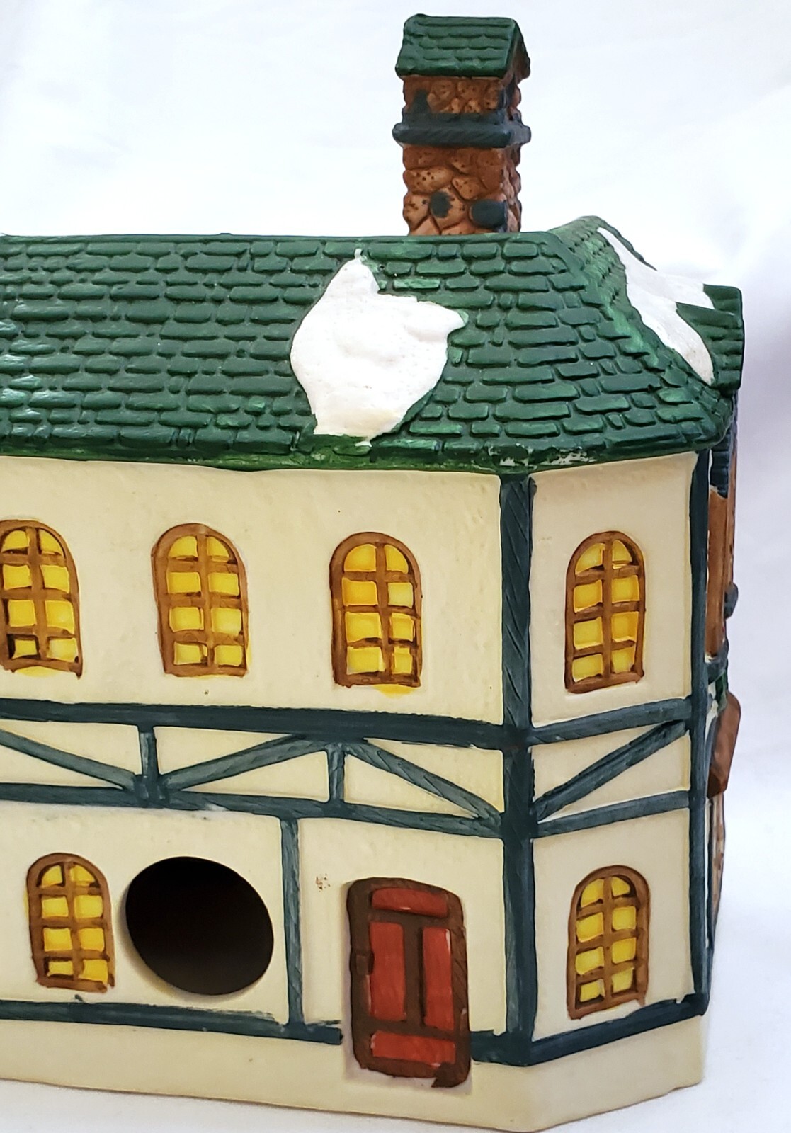 Holiday Expressions DAILY NEWSPAPER Christmas Village building house CHIPPED