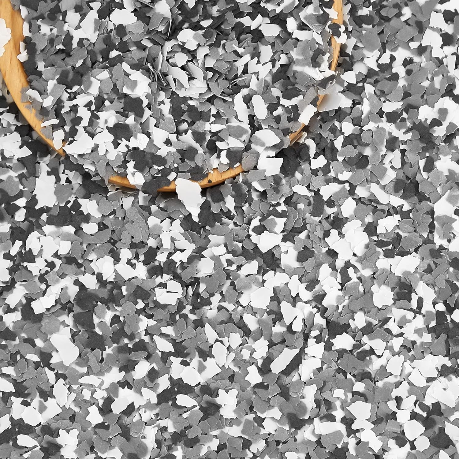 Timtin 1400 G/ 3.08 Lb Blend Color Chips Concrete zzzz-s, Black, White, Gray