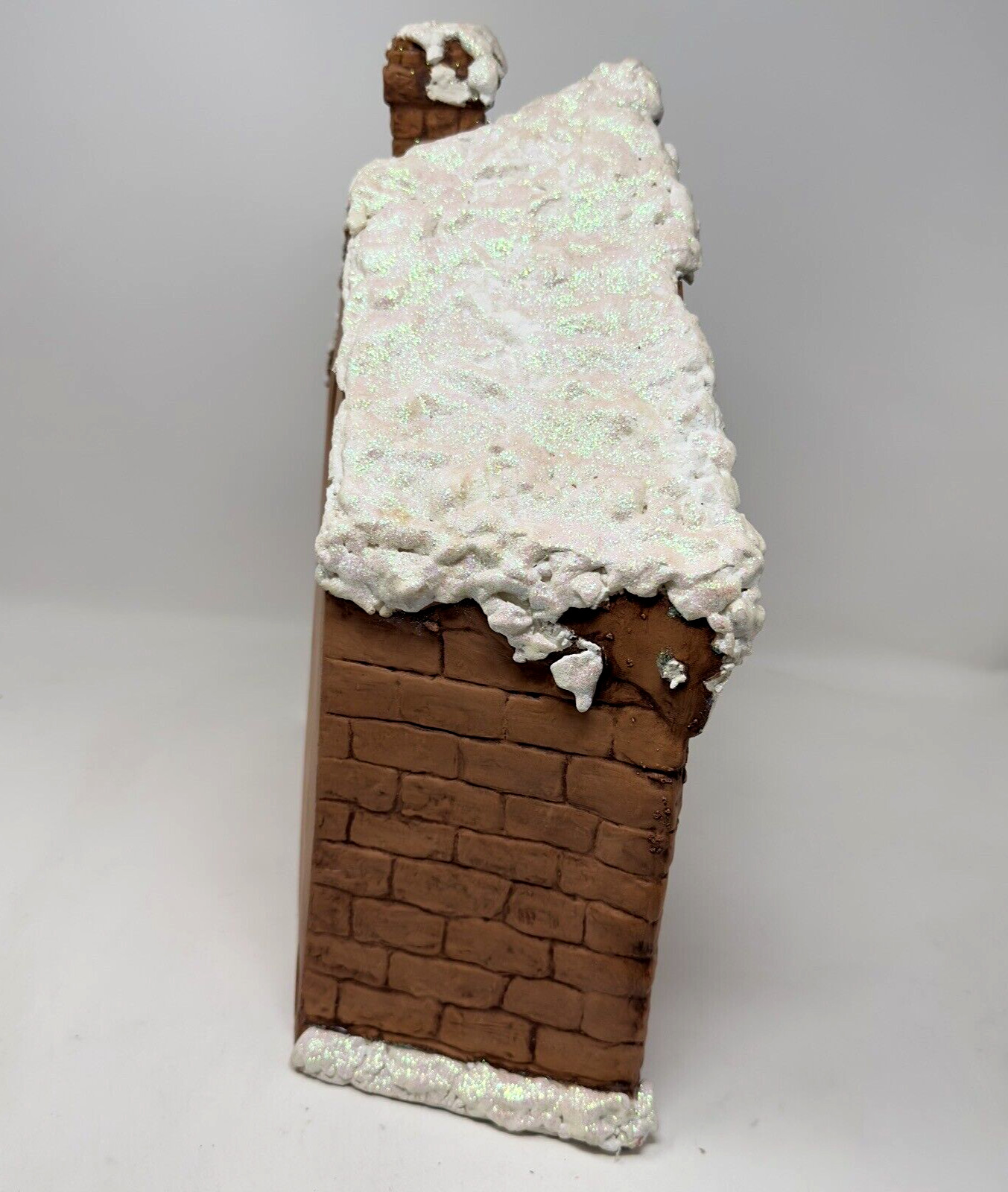 Vtg Provincial Ceramic Mold Santa’s Workshop Christmas House SOME BROKEN SNOW