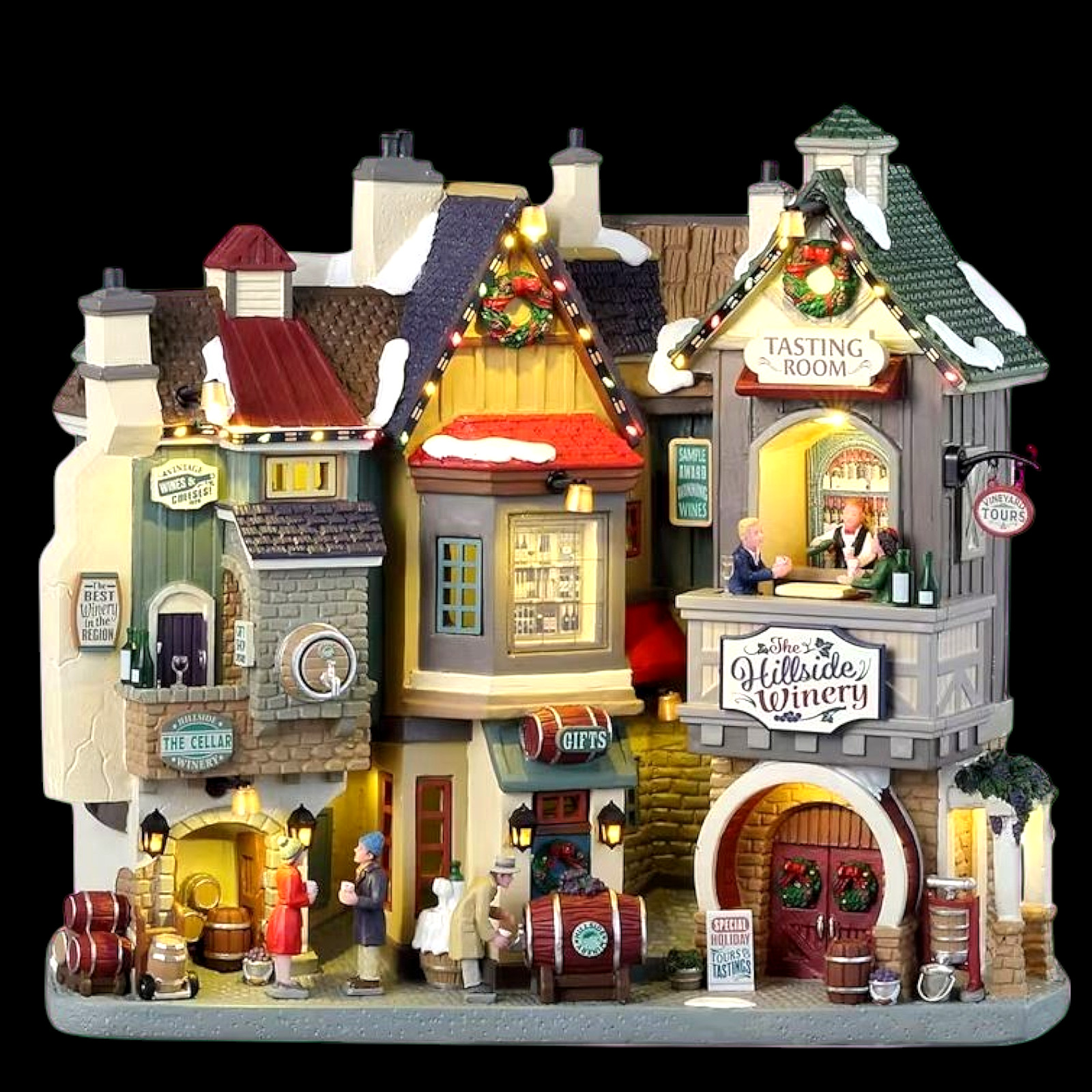 Lemax The Hillside Winery Battery Operated LED Light Village Collectible #35027