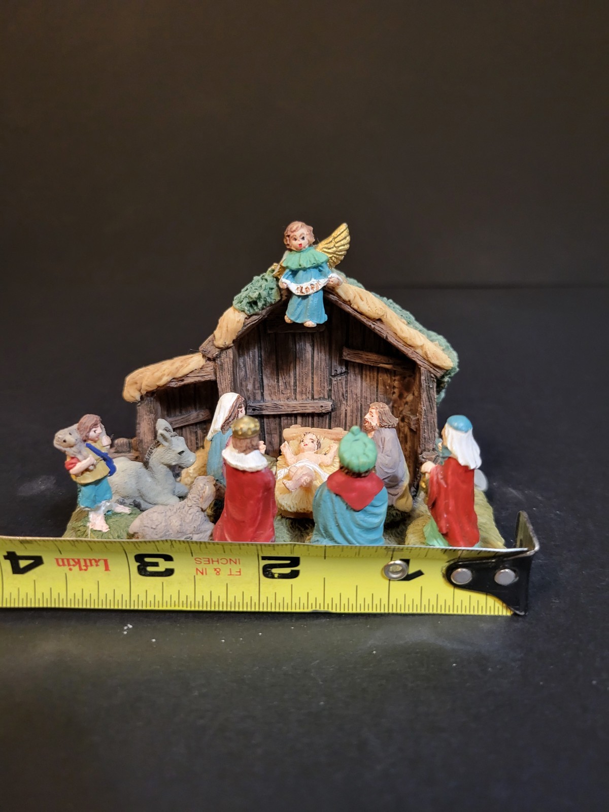 Holiday Time Santas Workbench Christmas Village Nativity Scene DAMAGED