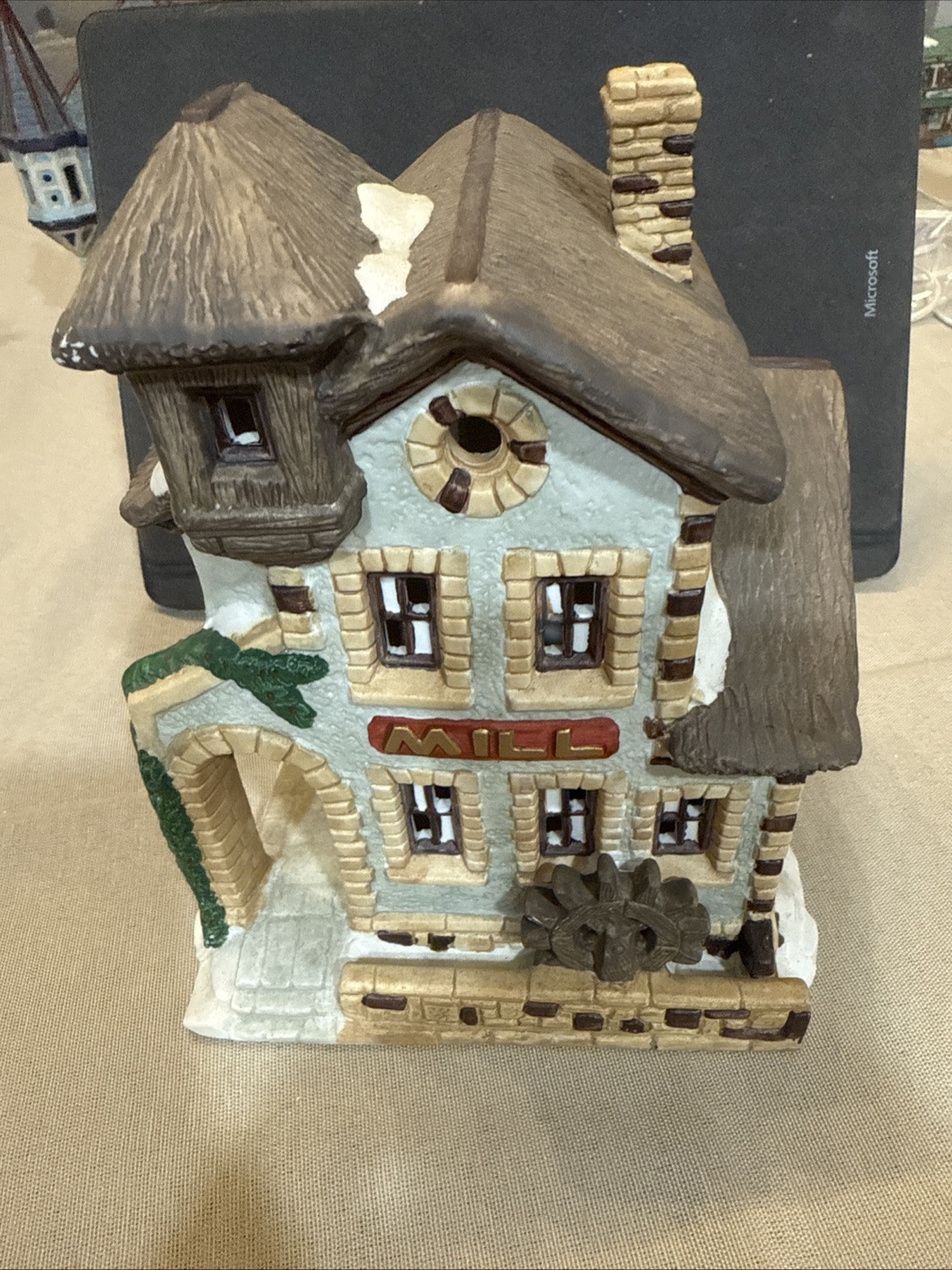 Santas Best Spirit of America Mill Christmas Village