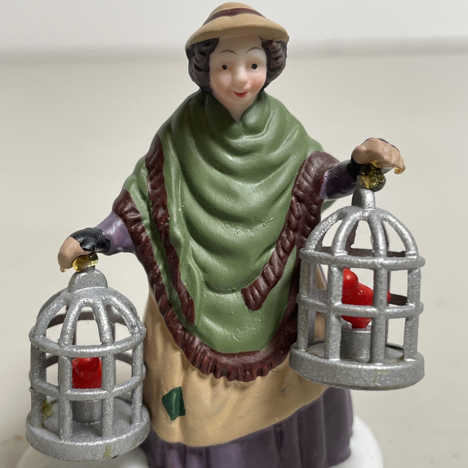 Dept 56 Heritage Village Set Of 3 “The Bird Seller” 5803-3 Christmas