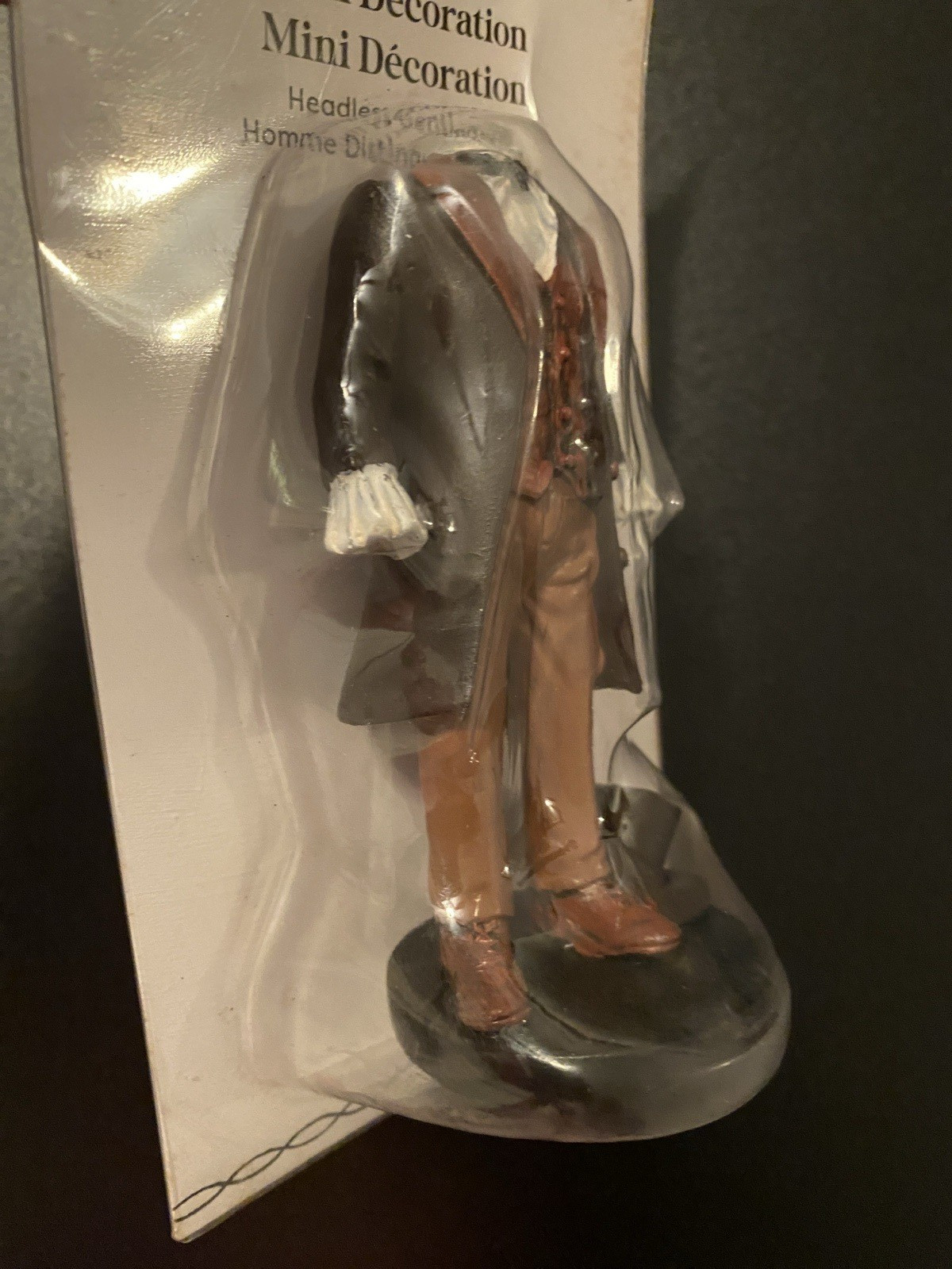 ASHLAND HALLOWEEN MINIATURES HEADLESS GENTLEMAN & HEADLESS DRESS ~ SET OF 2 NEW