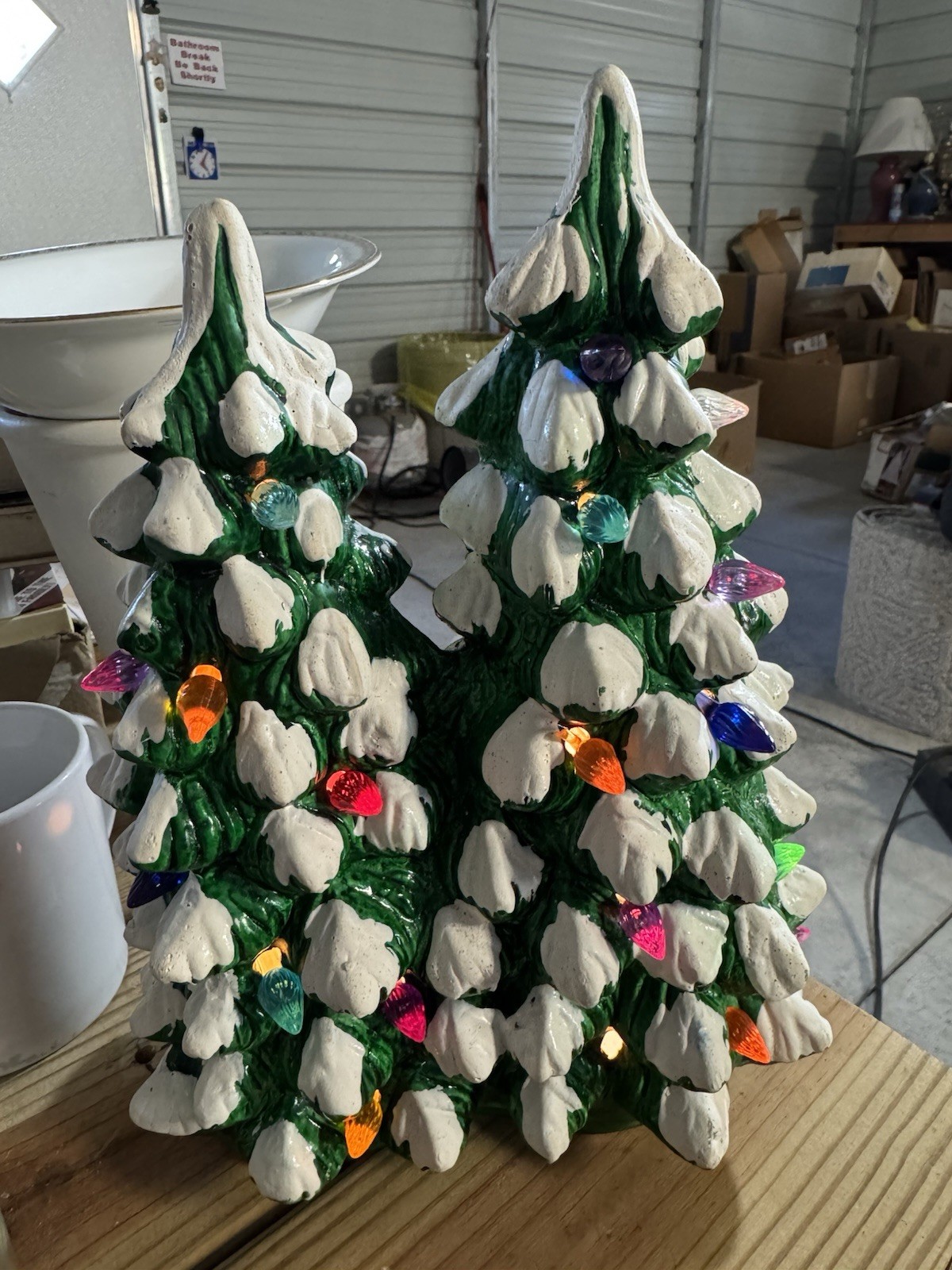 Vintage Doubletree ceramic light up with 33 light pegs and 4 foot cord