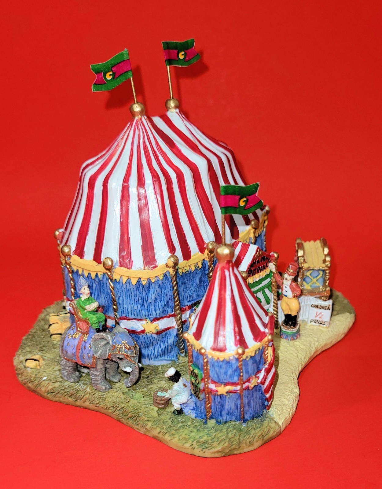 VTG Rare 1998 Liberty Falls Circus Big Top Entrance Miniature Village AH1149