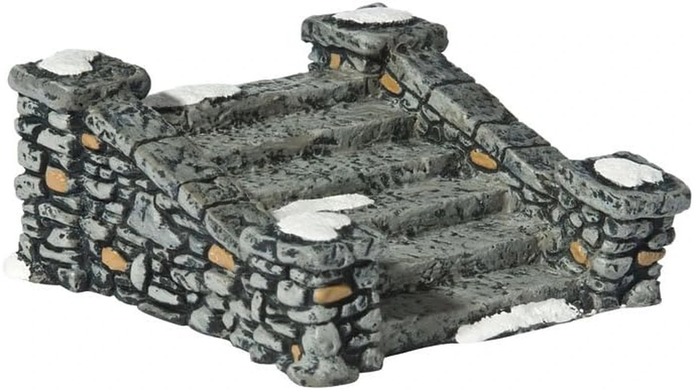 Plastic Accessories for Villages Limestone Steps Accessory Figurine