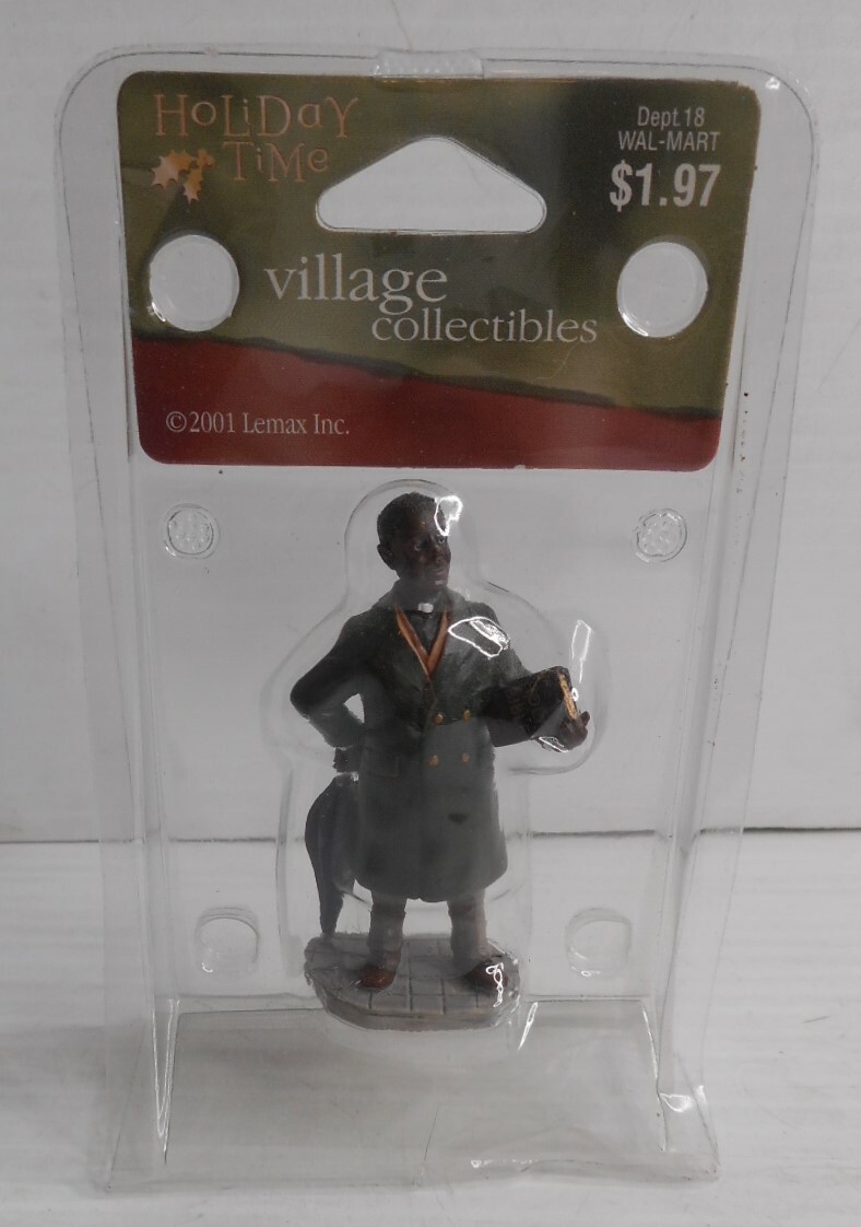 Holiday Time Village Collectibles Preacher with umbrella with Holy Bible 2 1/2″