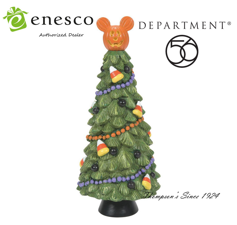 Dept 56 Disney Village Mickey’s Pumpkintown Manor Tree #6009782 NEW FREE SHIP