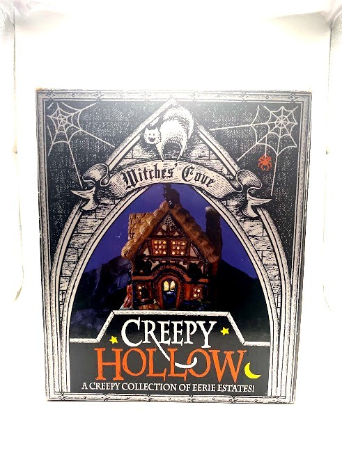 Creepy Hollow Witches’ Cove Lighted Haunted House NO Cord Boxed