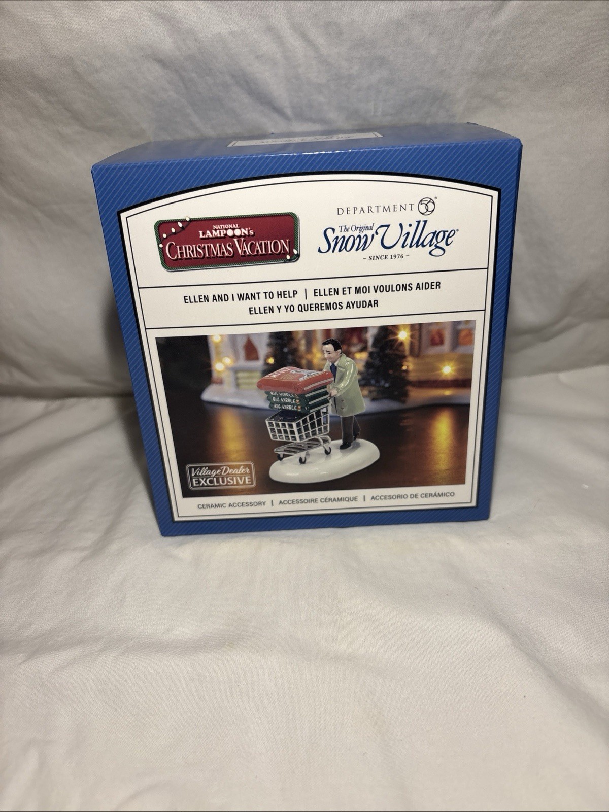Dept 56/Snow Village Christmas Vacation Ellen And I Want To Help Figurine NIB