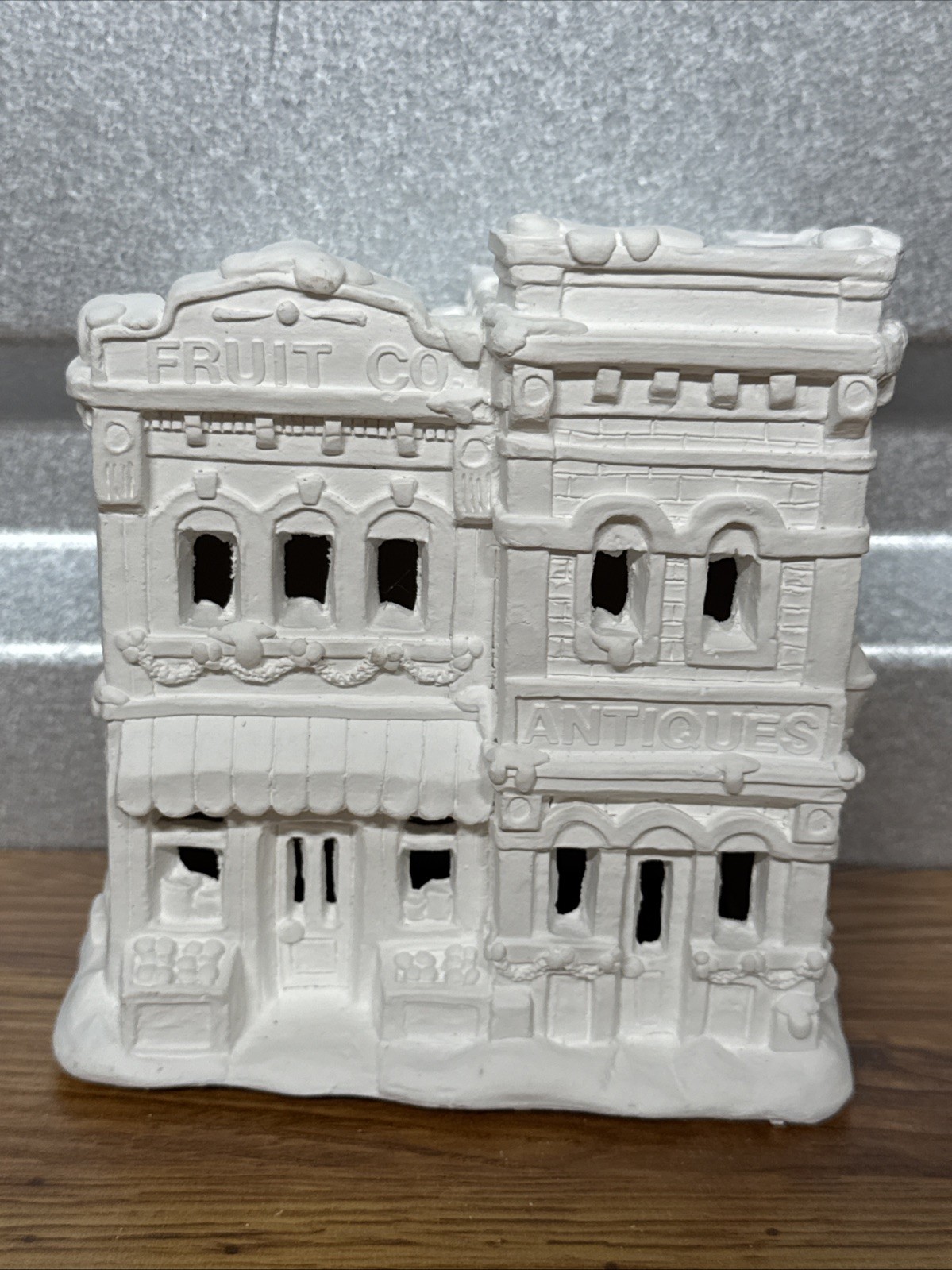NEW California Creations Fruit Co Antiques 90341 Plaster Christmas Village