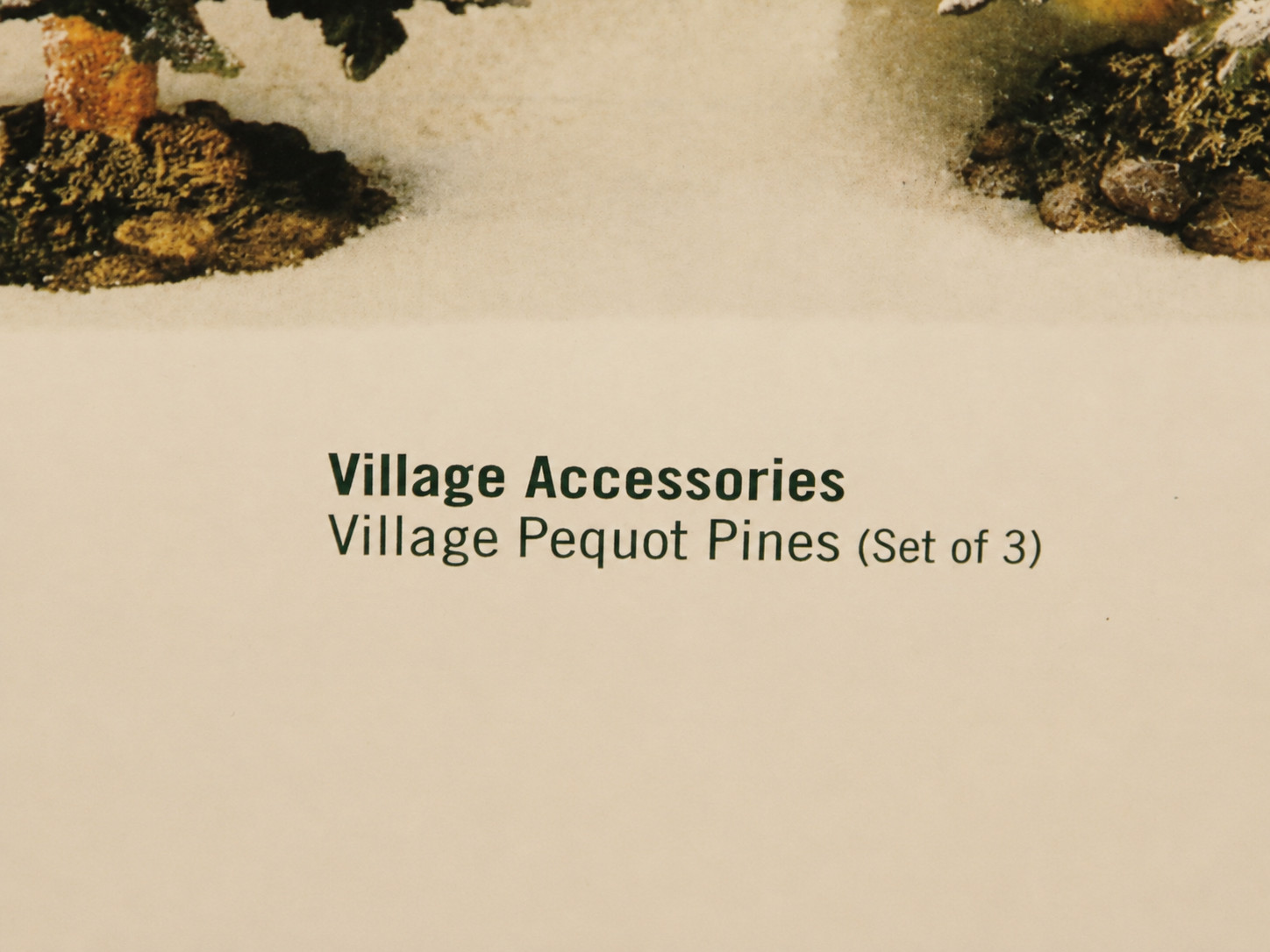 Department 56 Village Pequot Pines Set of 3 Trees Accessory 52818