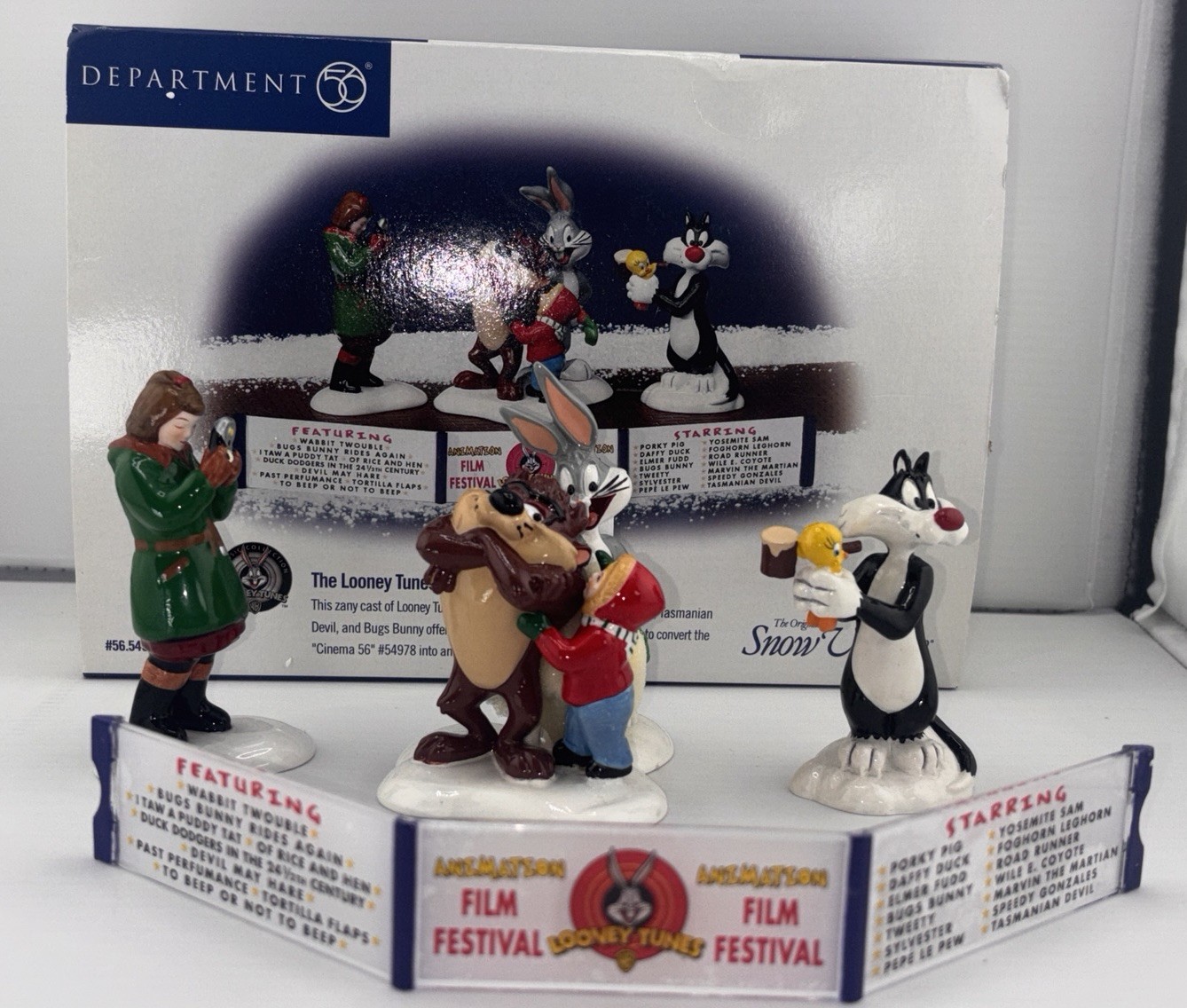 Dept 56 Looney Tunes Animation Film Festival Christmas Snow Village #56.54983