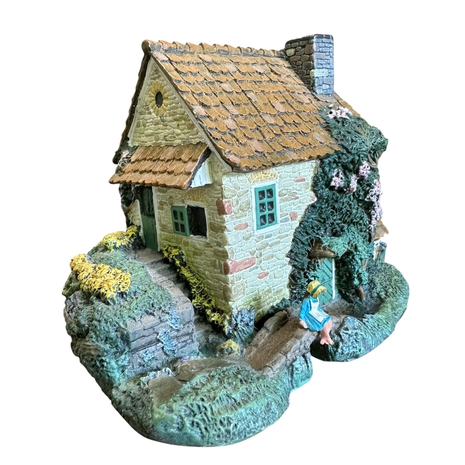 Hawthorne “Springbridge Cottage” Stonefield Valley Collection Sculpture Figurine