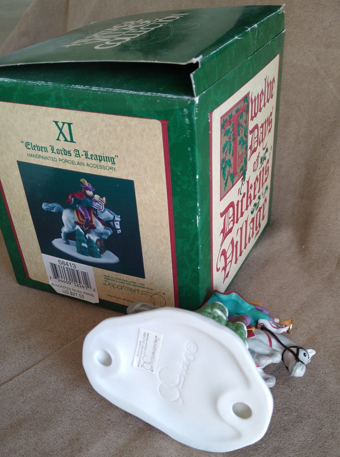 Eleven Lords A-Leaping #58413 Department 56 Dickens Village -BUYER GUARANTEE