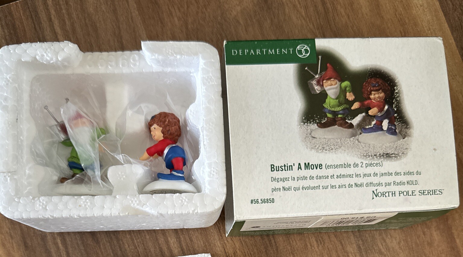 Vintage Department 56 North Pole Series Bustin A Move 56850 Retired Dept 56