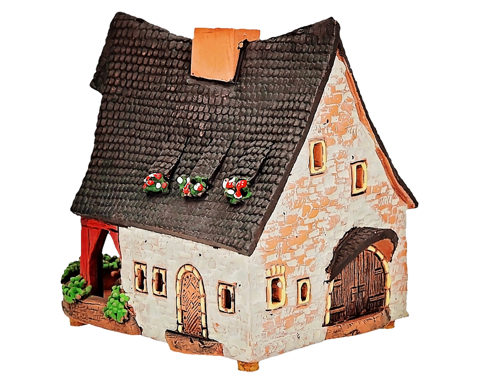 Midene Ceramic House Historical Miniature Old Smithery in Rothenburg, Germany