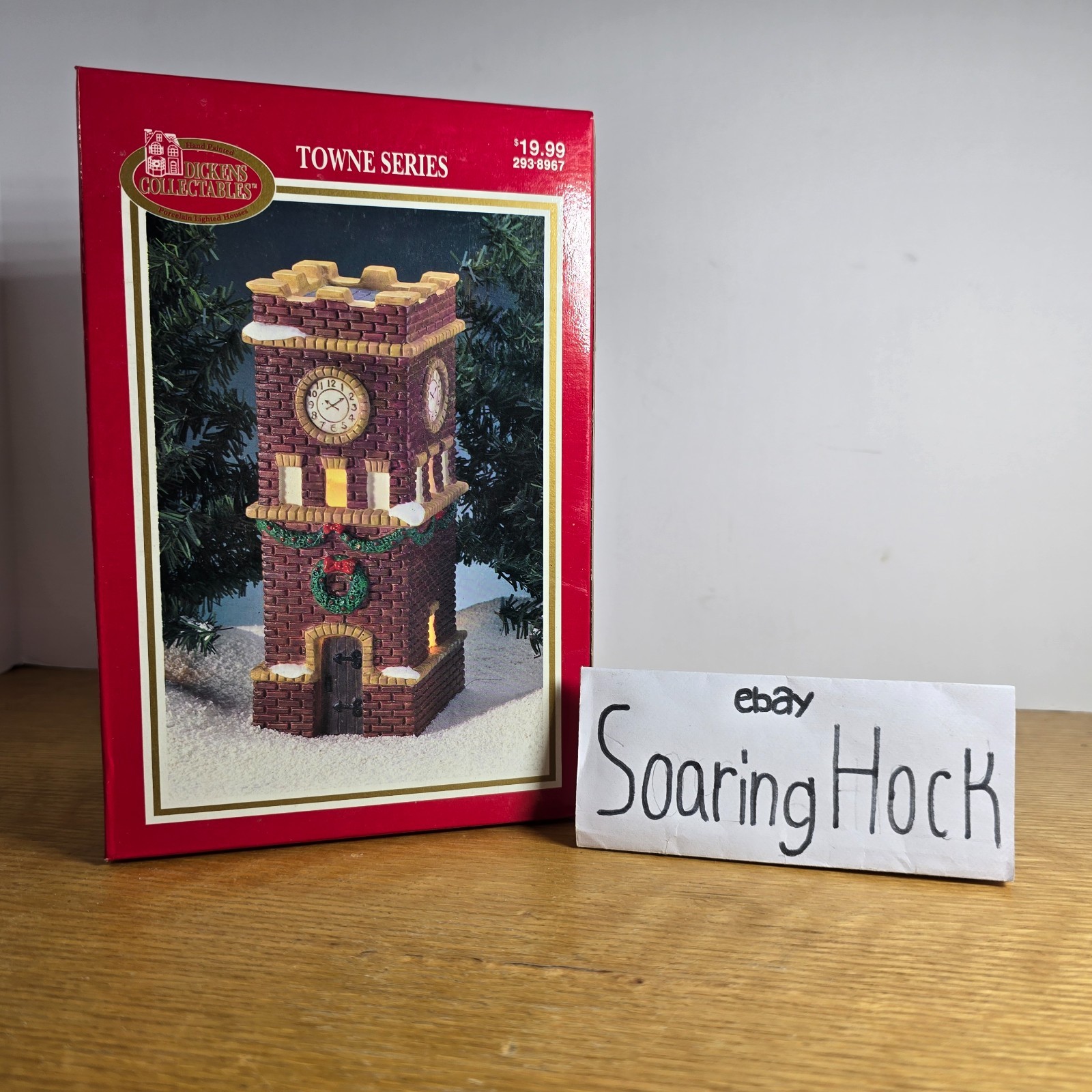 Dickens Collectables “Clock Tower”Vintage 1995 Retired Porcelain House