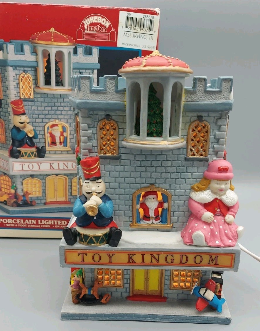 Lemax TOY KINGDOM CASTLE Table Accent Jukebox Junction Village Collection **READ