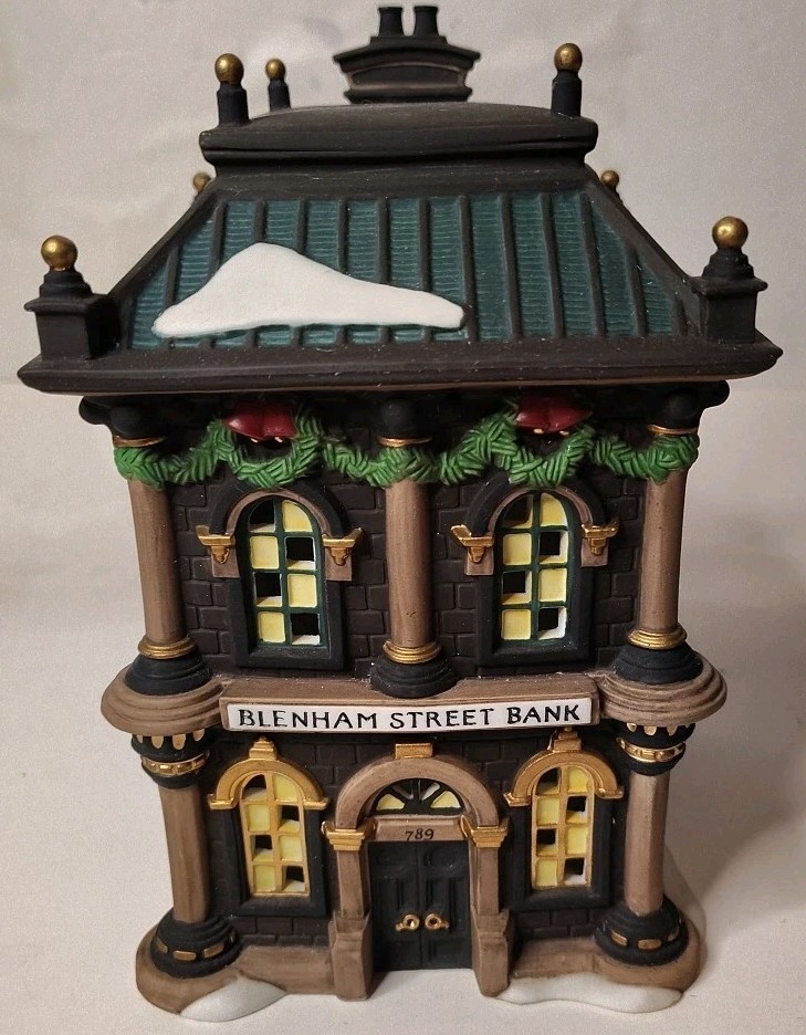 Dept. 56 Dickens Village Series Blenham Street Bank #58330 READ DESCRIPTION