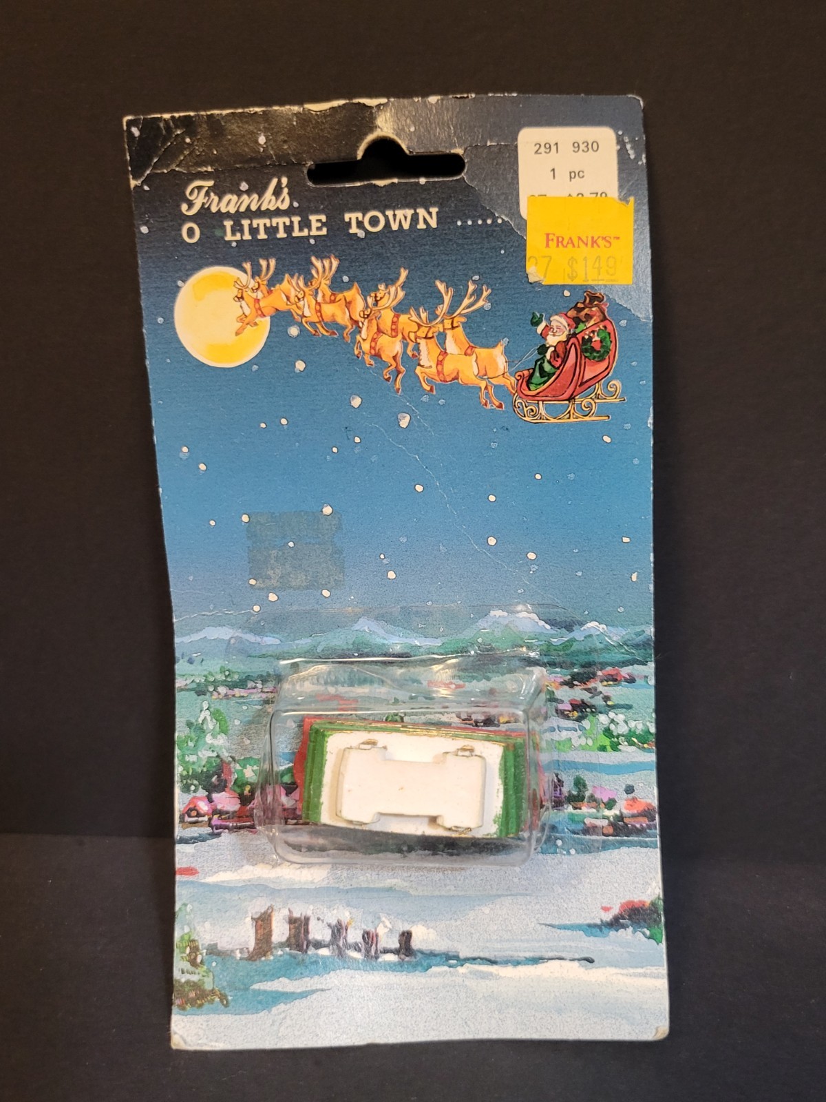Franks O Little Town Vintage Christmas Village Train Passenger Car Trolley