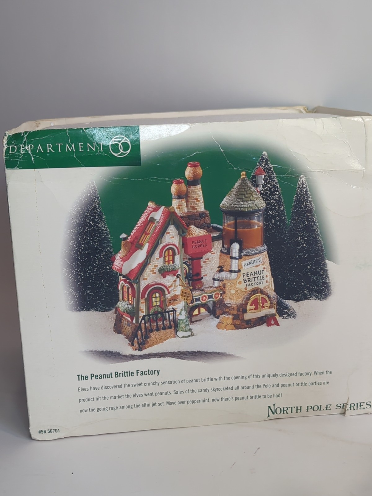 Dept 56 North Pole Series Christmas Village PEANUT BRITTLE FACTORY *Repair* M2