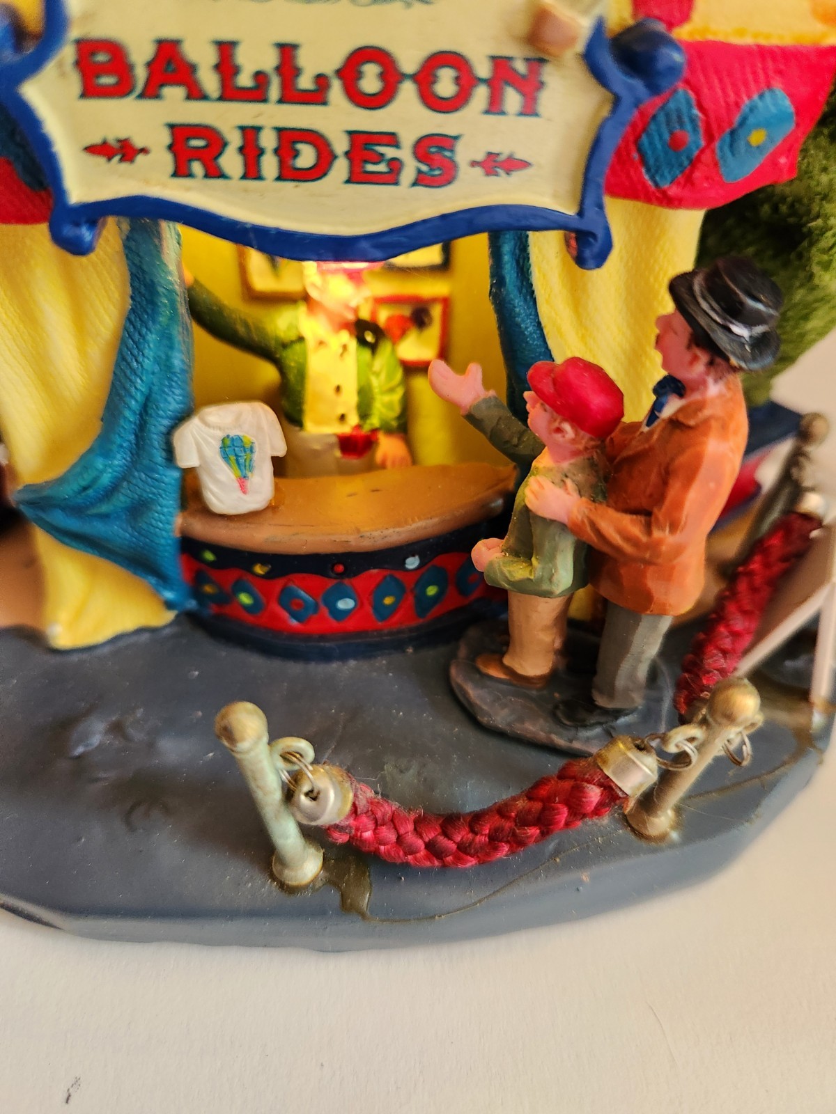 Vtg Lemax 2006 Village Balloon Rides Carnival Circus Lighted Moves 644916 W/Box