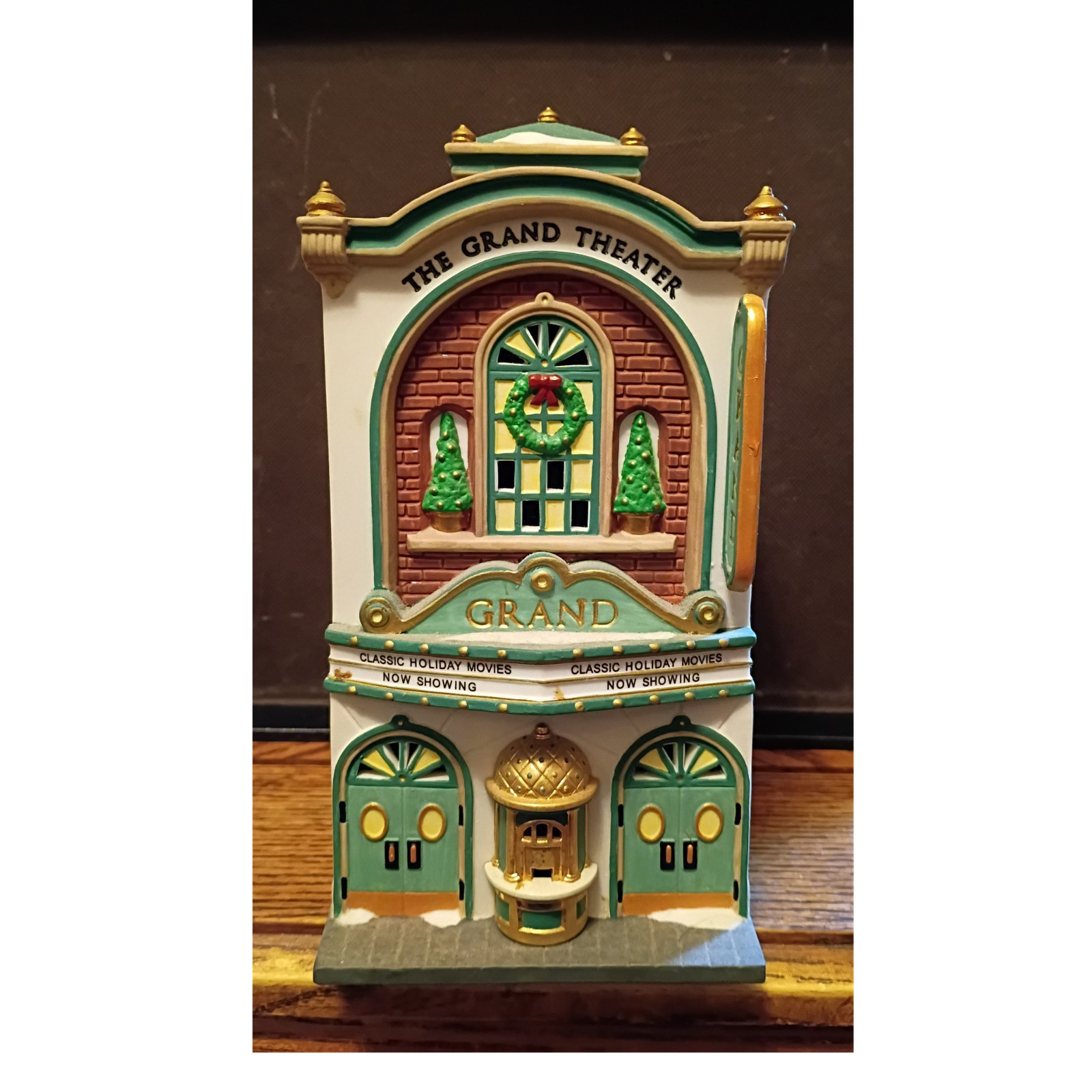 Dept 56 Christmas in the City Grand Theater Ceramic Village House No Box/Cord.