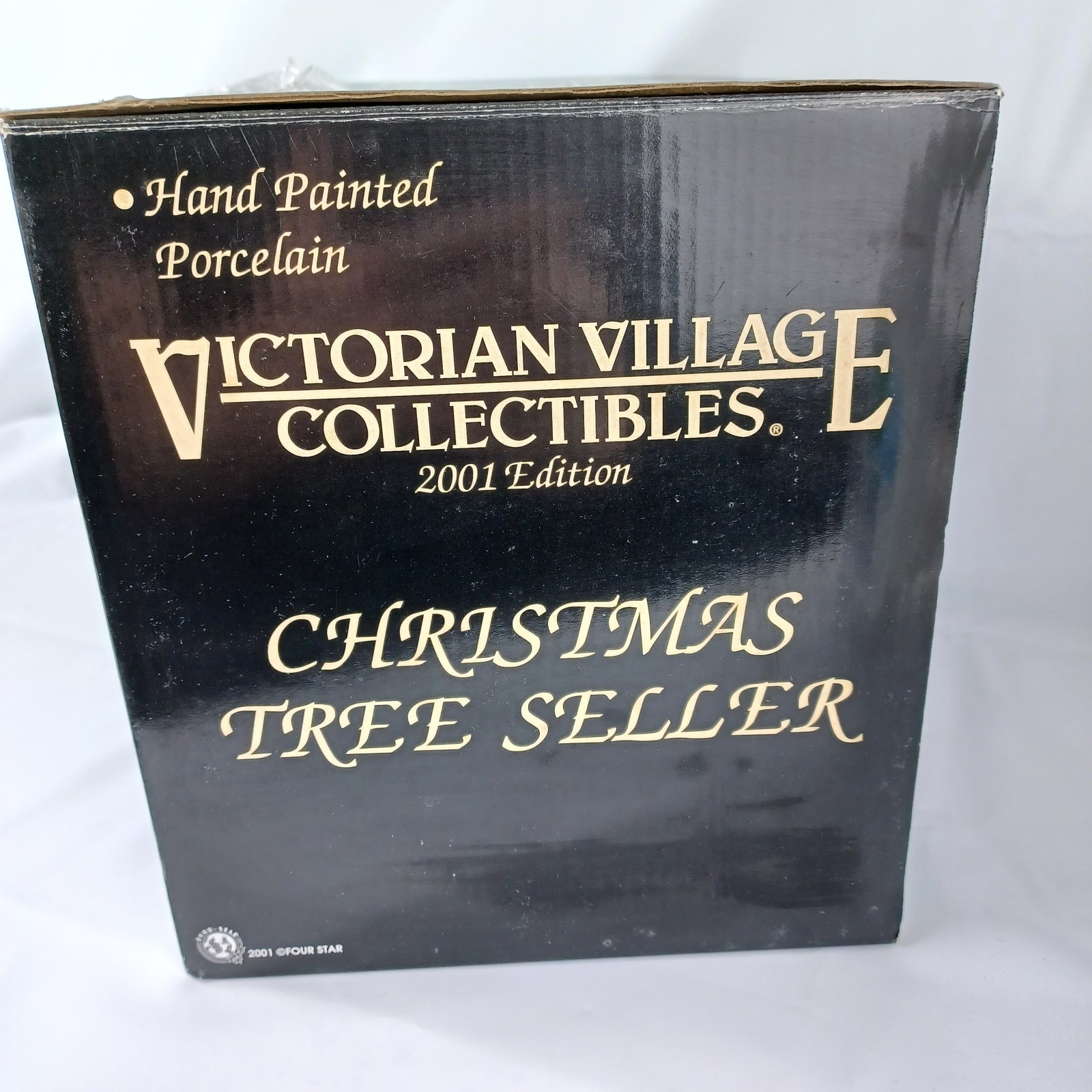 Victorian village collectibles 2001 Christmas Village Tree Seller Farm Stand
