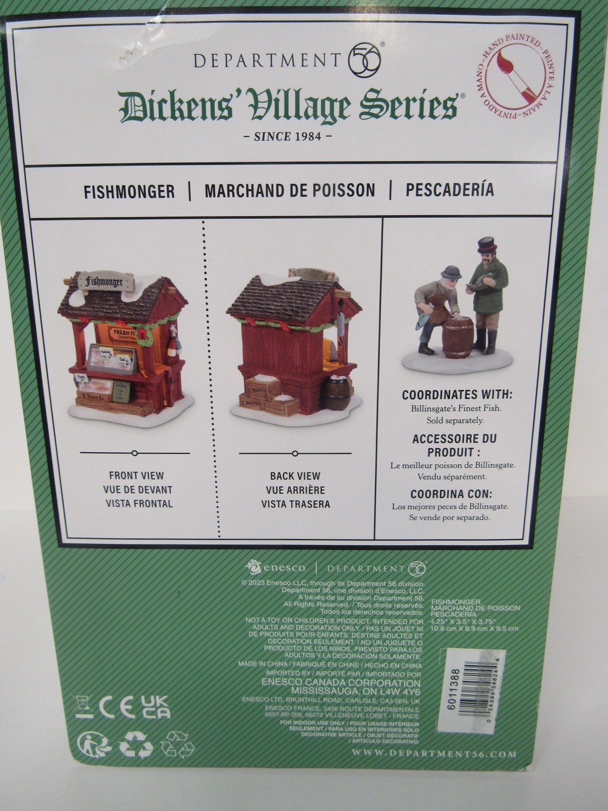 Dept 56 Dickens Village Fishmonger Building 6011388 New Ships Free