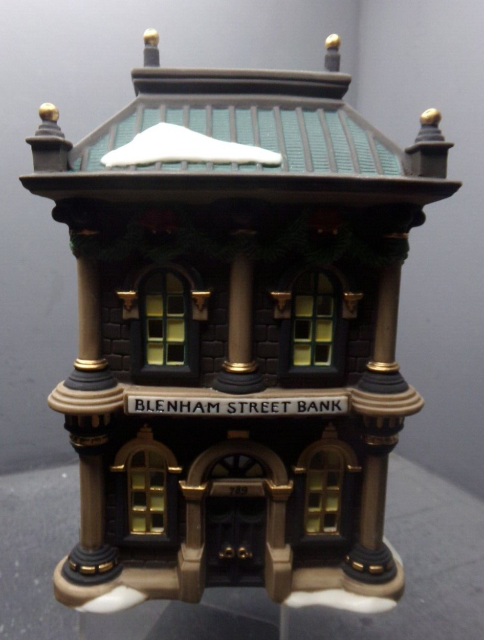 DEPT 56 CHRISTMAS SNOW VILLAGE BUILDING DICKENS VILLAGE BLENHAM STREET BANK