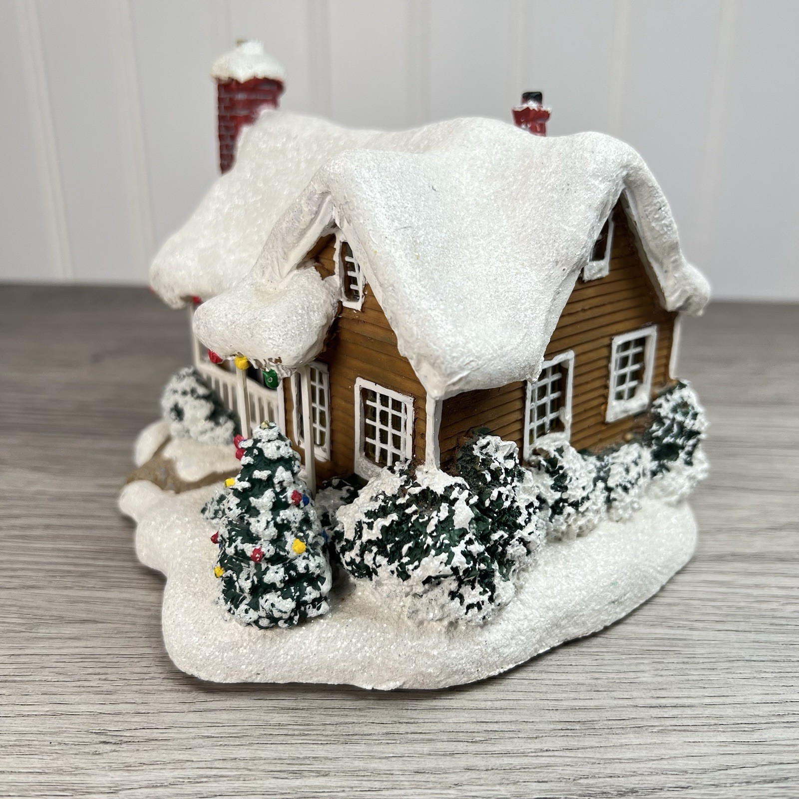 Vintage Thomas Kinkade Childhood Home 2008 Teleflora Lighted Christmas Village