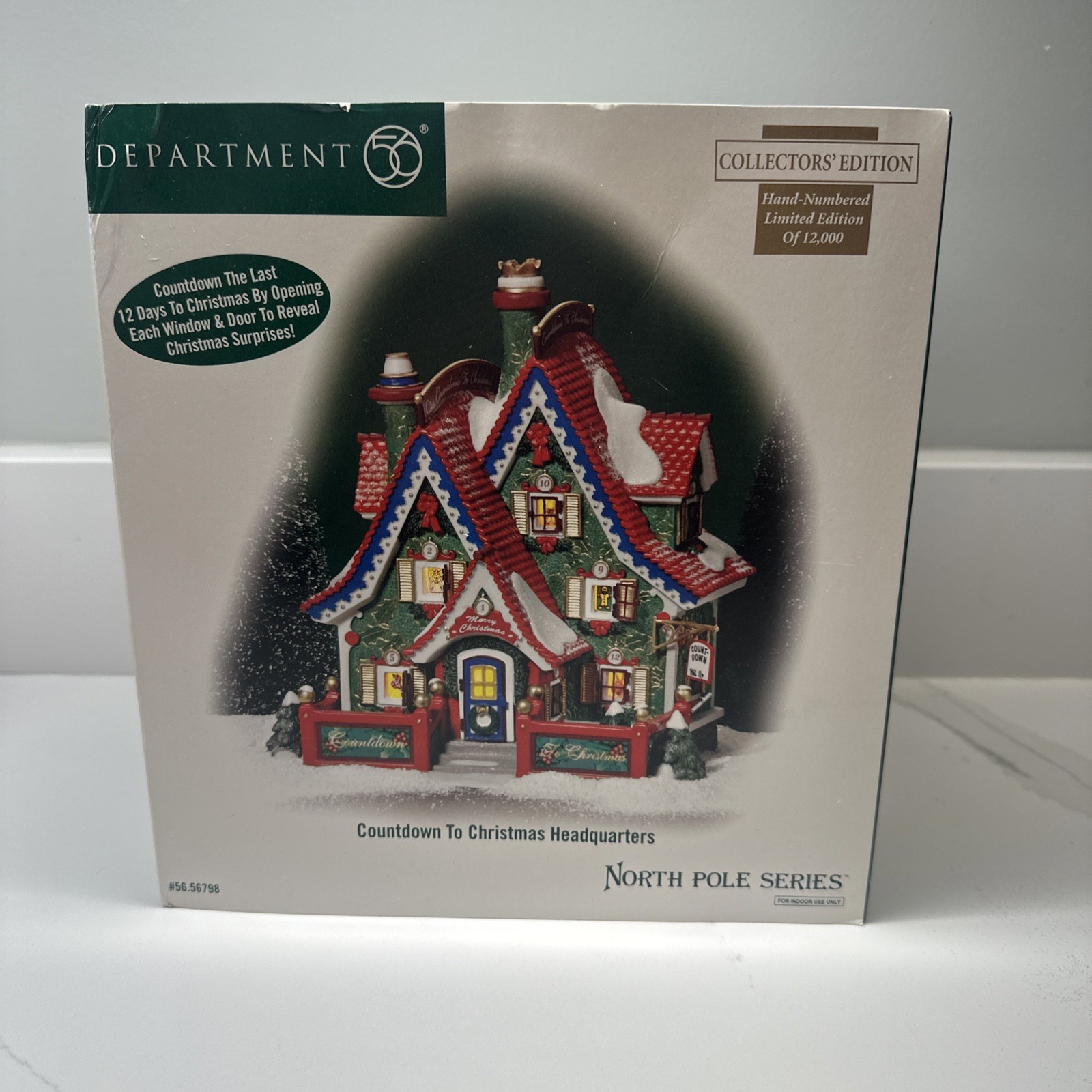 Dept  56  North  Pole  Countdown  To  Christmas  HQ  #56.56798  Limited Edition