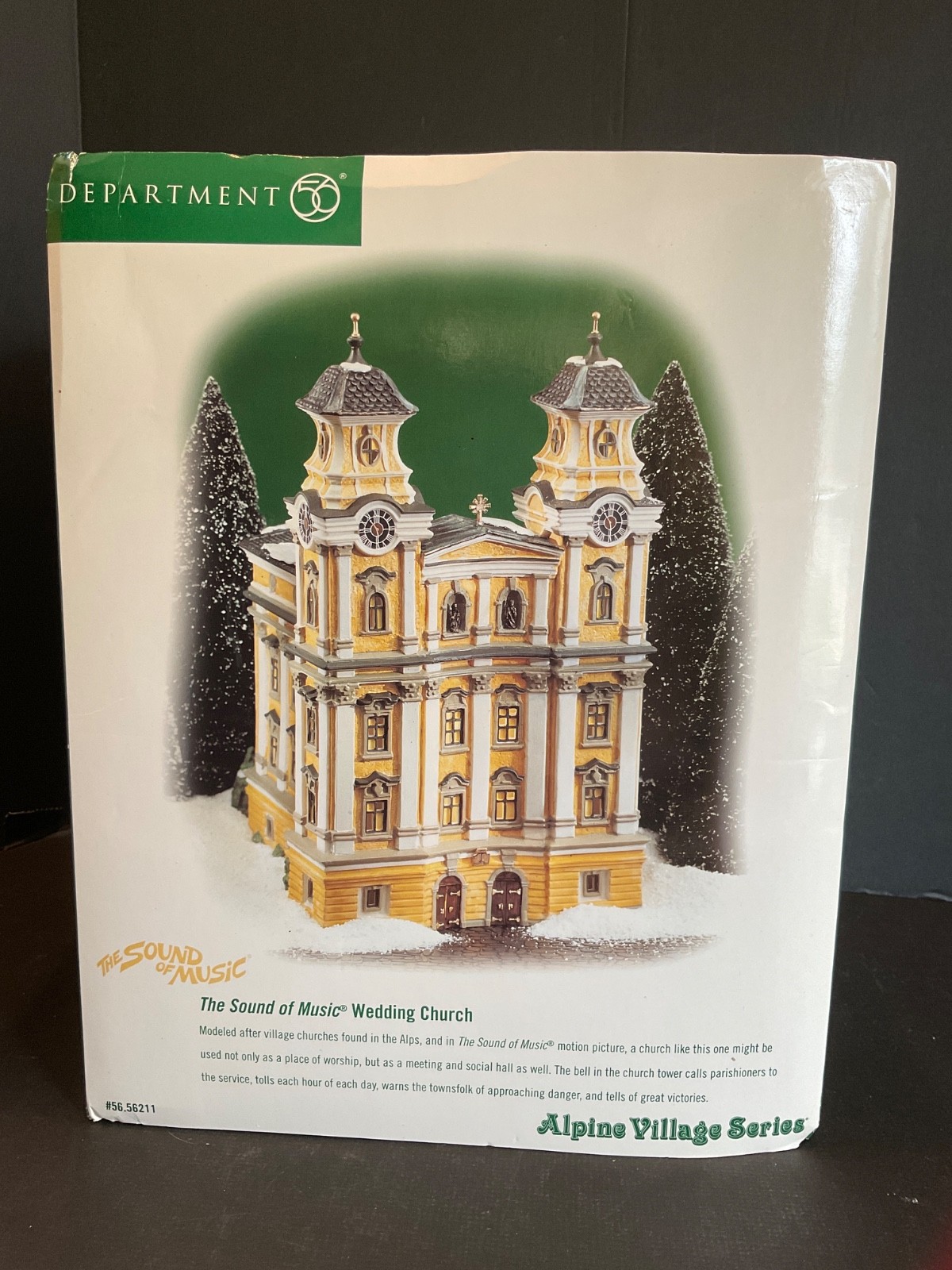 Dept 56 Alpine Village “Wedding Church” The Sound of Music Lighted Boxed