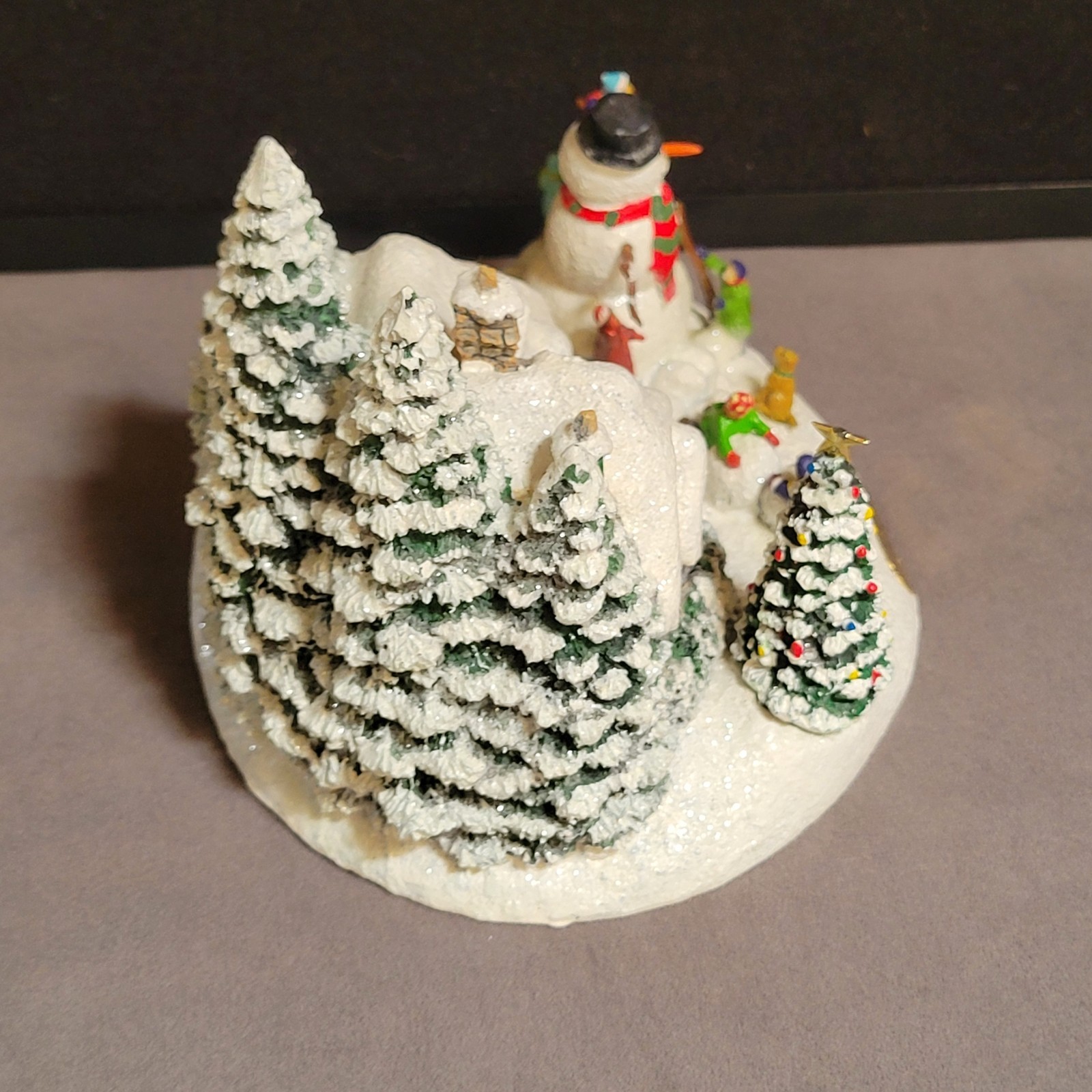 *Thomas Kinkade Painter Of Light Everett’s Cottage Lights Christmas Village FLAW