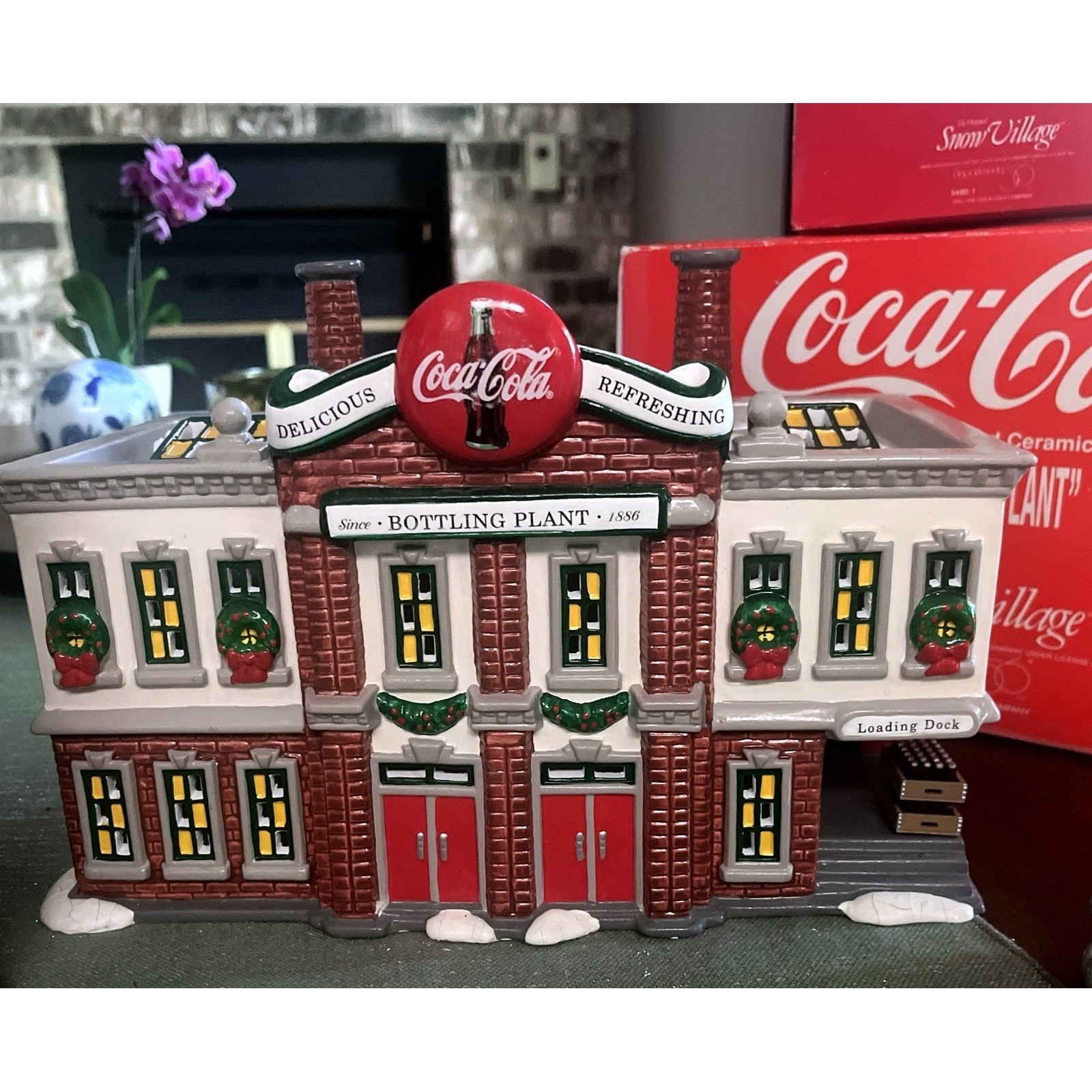 Dept 56 Snow Village COCA COLA Bundle~Plant, Drugstore, Delivery Truck & Men ***
