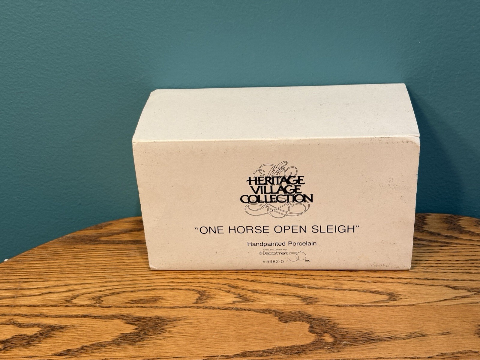 New Old Stock Vintage DEPARTMENT 56 ONE HORSE OPEN SLEIGH In Original Box