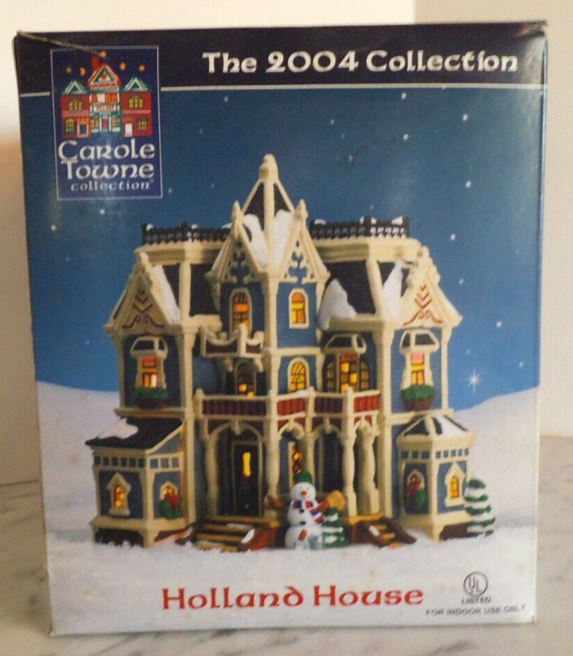 Vintage 2004 Collection Carole Towne HOLLAND HOUSE Christmas Village New In Box