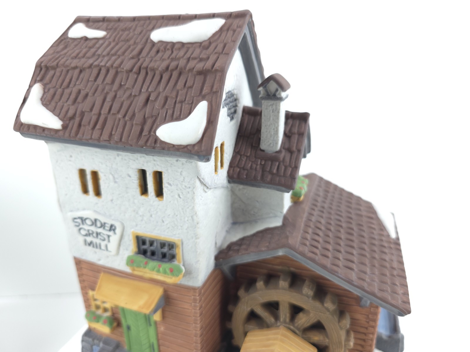 Dept 56 Alpine Village Stoder Grist Mill #5953-6 Handpainted Porcelain