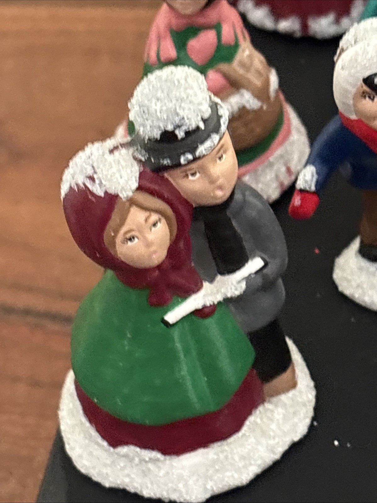 10 Vtg Byron Molds Figurines Christmas Village Victorian People Carolers Ceramic