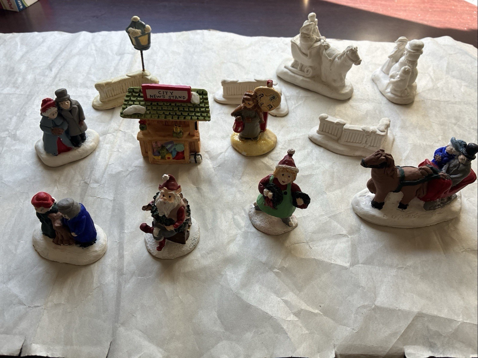 12 Painted & Unpainted Christmas Figures from 80’s See Photos For Brand Signed