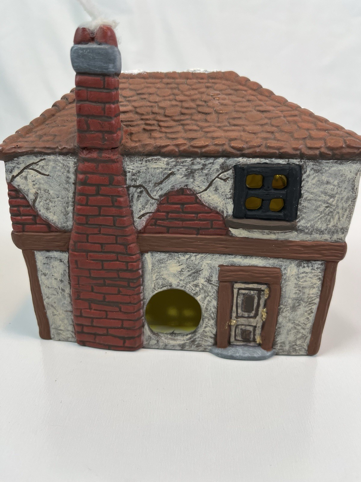 Christmas Village Ceramic Poulterer Tea Room Solicitor Signed AF